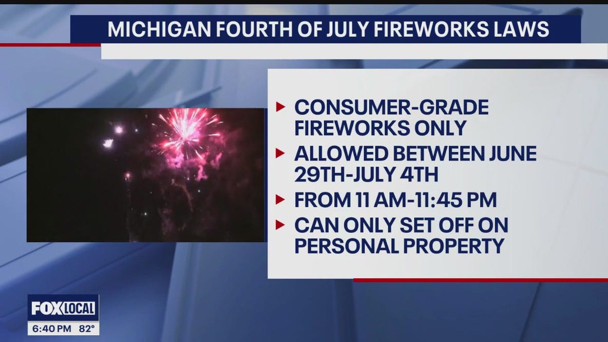 Michigan fireworks rules