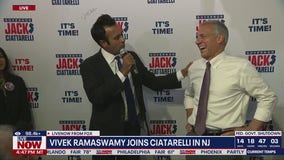 Vivek Ramaswamy rallies with Jack Ciatarelli in NJ