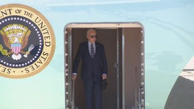 President Biden arrives in Milwaukee