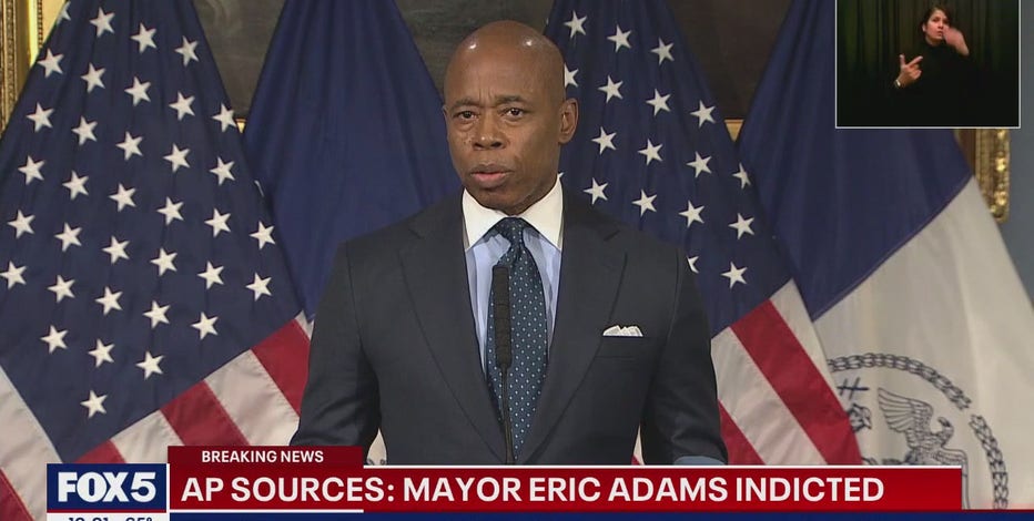 NYC Mayor Adams indicted on federal criminal charges