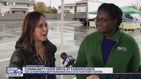 Community food drive at WA State Fair Event Center