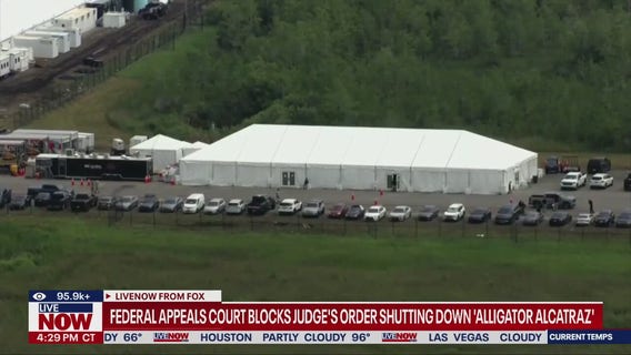 'Alligator Alcatraz' closure order blocked on appeal
