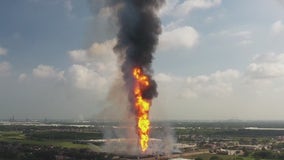 La Porte Pipeline Fire: Officials waiting for fire to burn out