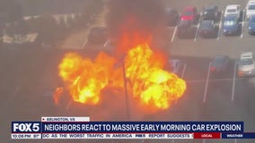 VIDEO: Vehicle catches fire, spreads to 3 other vehicles in Virginia