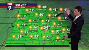 MN weather: Pleasantly cool day Tuesday