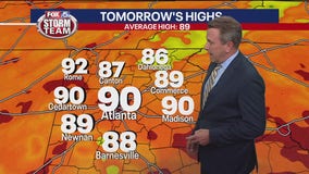 Thursday afternoon weather forecast