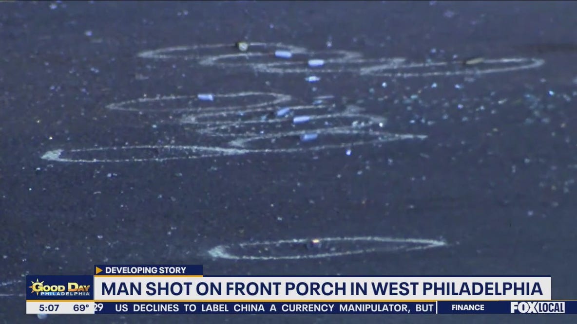 Man shot while standing on front porch of West Philadelphia home: police