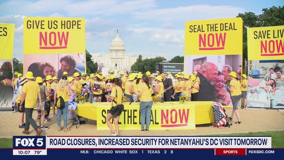 Netanyahu heads to Congress; Hostage families plead for ceasefire in front of US Capitol