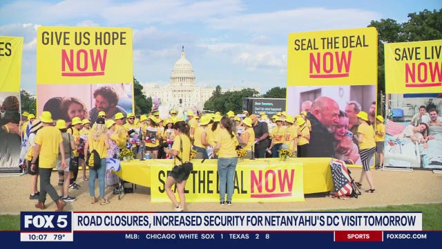 Netanyahu heads to Congress; Hostage families plead for ceasefire in front of US Capitol