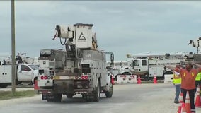 Utility crews prep for Hurricane Milton outages