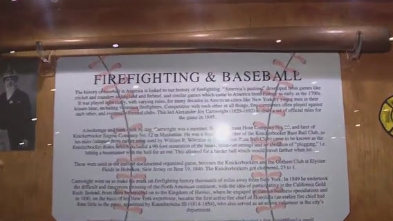 Baseball history on display at firefighting museum