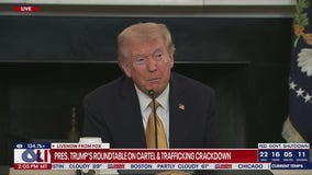 Trump hosts roundtable with Bondi, Hegseth, Noem, Patel, & others