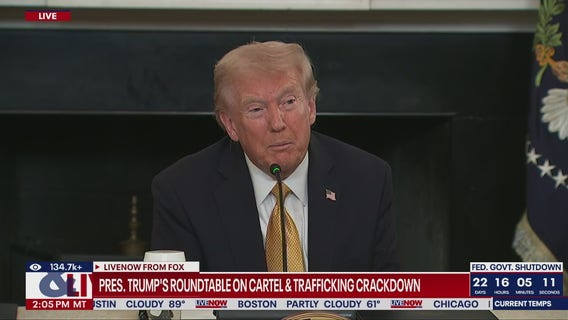 Trump hosts roundtable with Bondi, Hegseth, Noem, Patel, & others