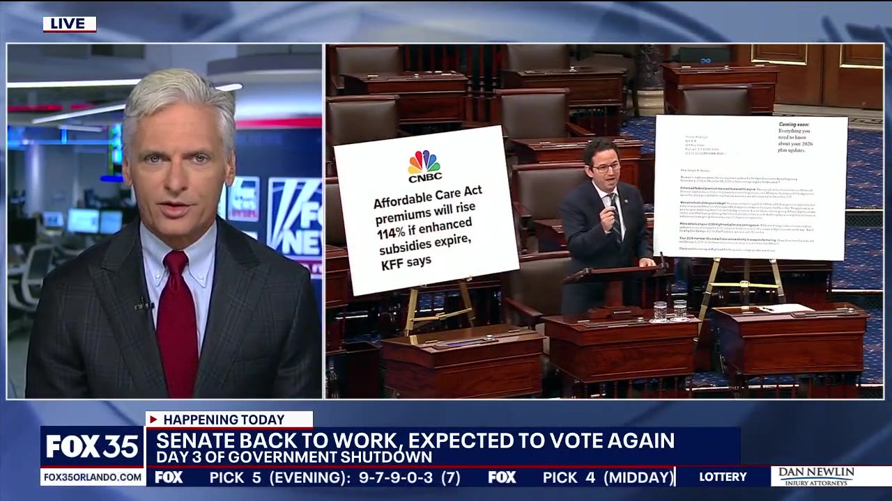 Government shutdown Day 3: Senate expected to vote again