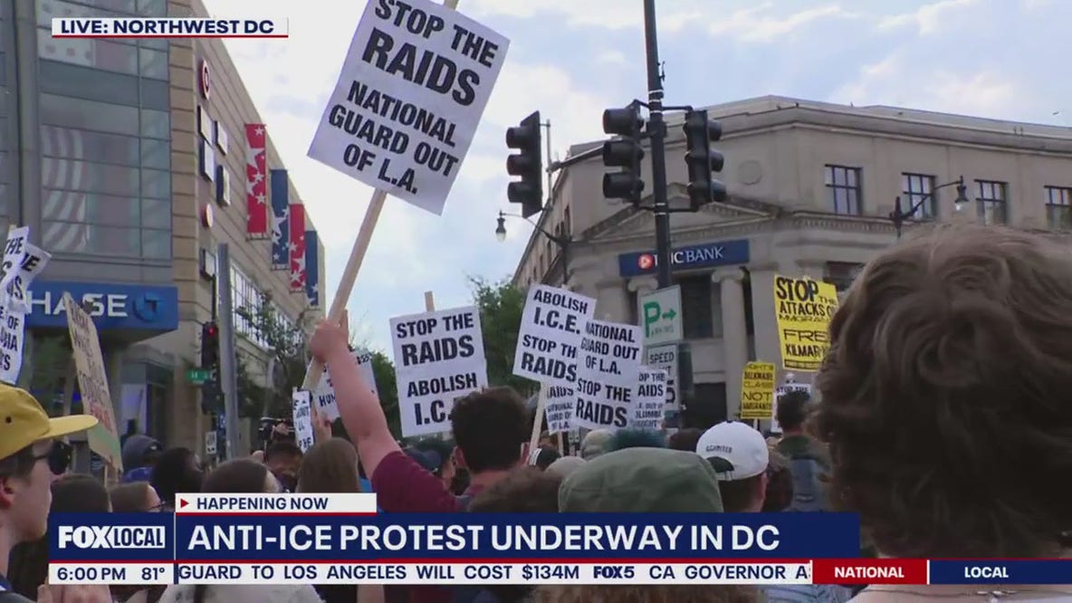 Anti-ICE protests underway in DC