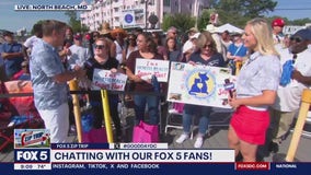 Chatting with Fox 5 fans is always fun