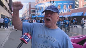 Detroit Lions fans tailgate before the season opener