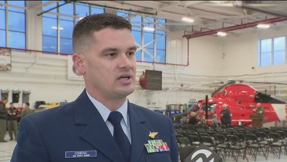 U.S. Coast Guard pilot honored for heroic helicopter rescue