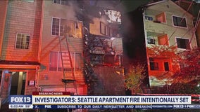 Fire in North Seattle was intentionally set