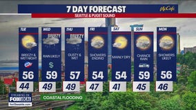 Seattle weather: drier night before wind and rain returns Tuesday