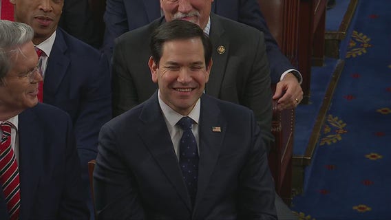 President Trump cheers Marco Rubio in speech