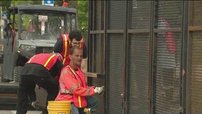 More security perimeters go up ahead of the Chicago DNC