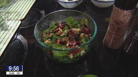 Goat cheese and cherry salad