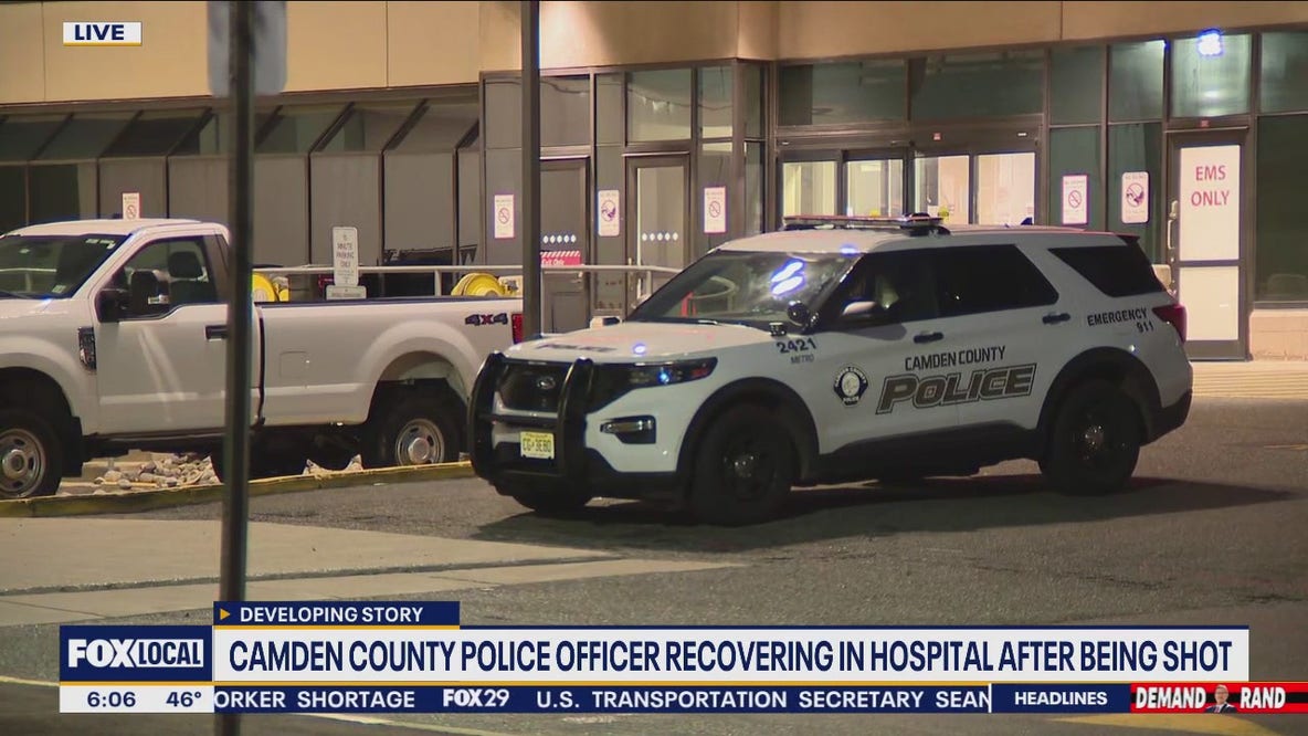 Officer recovering after bullet ricochets off vest, strikes arm during incident in Camden