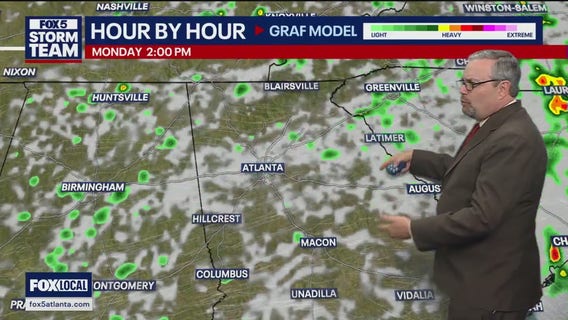 Saturday evening forecast