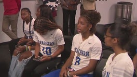 Girls talk about flag football