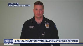 Closing arguments expected in Auburn officer's murder trial
