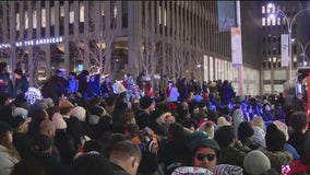 Crowds gather in Times Square to see ball drop