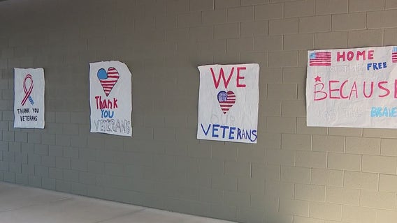 Veterans receive early honor at Diamond Canyon Elementary