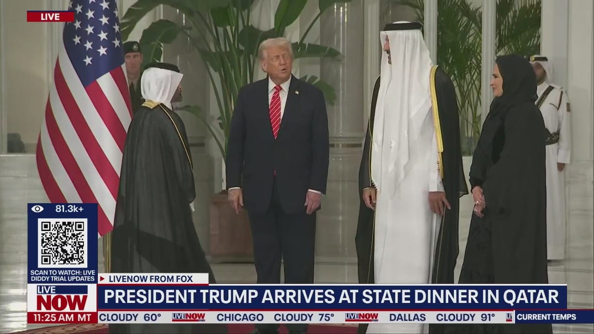 Trump attends Qatari State Dinner