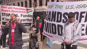 Pro-Palestinian protesters gather as Kamala Harris hosts San Francisco fundraiser