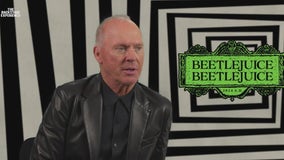 Backstage w/ Michael Keaton for 'Beetlejuice Beetlejuice'