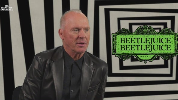 Backstage w/ Michael Keaton for 'Beetlejuice Beetlejuice'