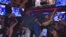 FOX 11's Matthew Seedorff crowd surfs