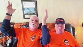 Michael Borkowski shows off his Bears pride from Norfolk, Virginia