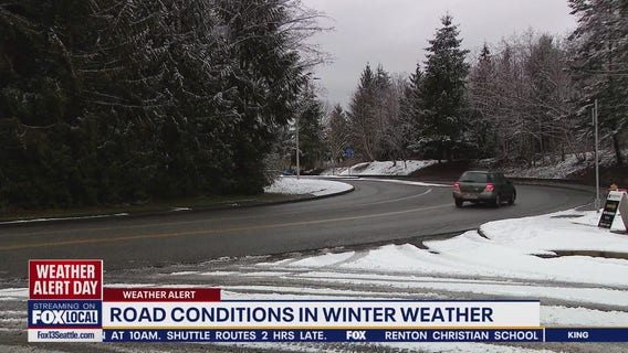 WA road conditions in winter weather
