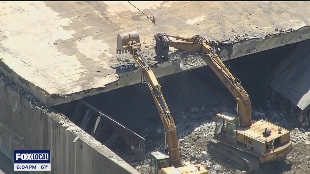I-696 re-opens early after bridge demolition