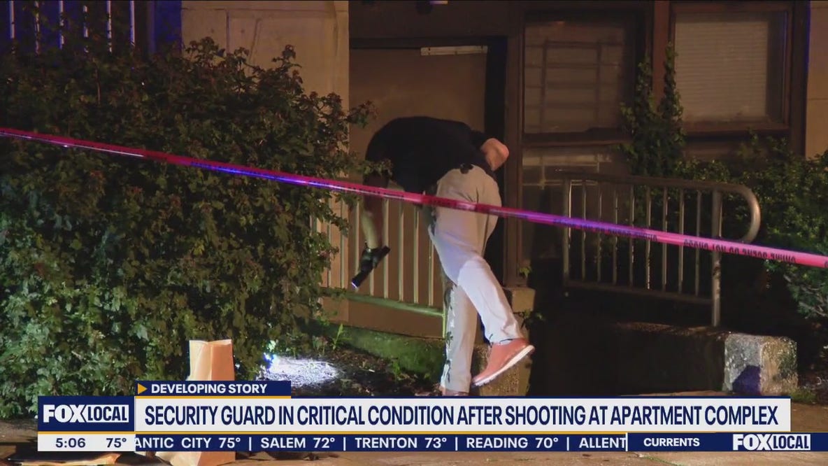 Suspect found hiding in bushes after shooting outside Philadelphia apartment building