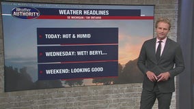 Hot and humid start to the week