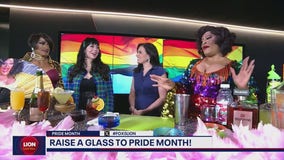 Shi-Queeta Lee and Capri Bloomingdale make Pride Month themed cocktails on Lion Lunch Hour