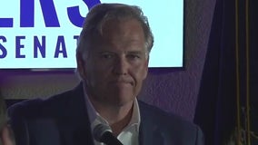 Mike Rogers delivers speech after winning Republican primary for US Senate