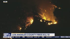 CA wildfires kill 10 people