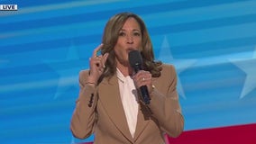 Kamala Harris appears at DNC