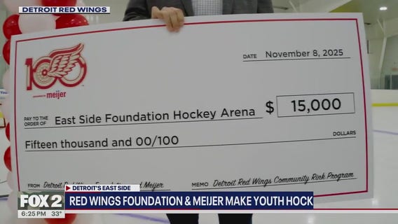 Detroit Red Wings make large donation to local hockey rink