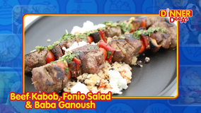 Beef Kabob, Fonio Salad & Baba Ganoush | Dinner DeeAs