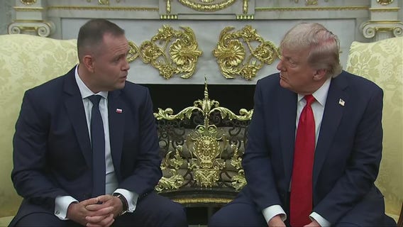 Trump meets with the President of the Republic of Poland